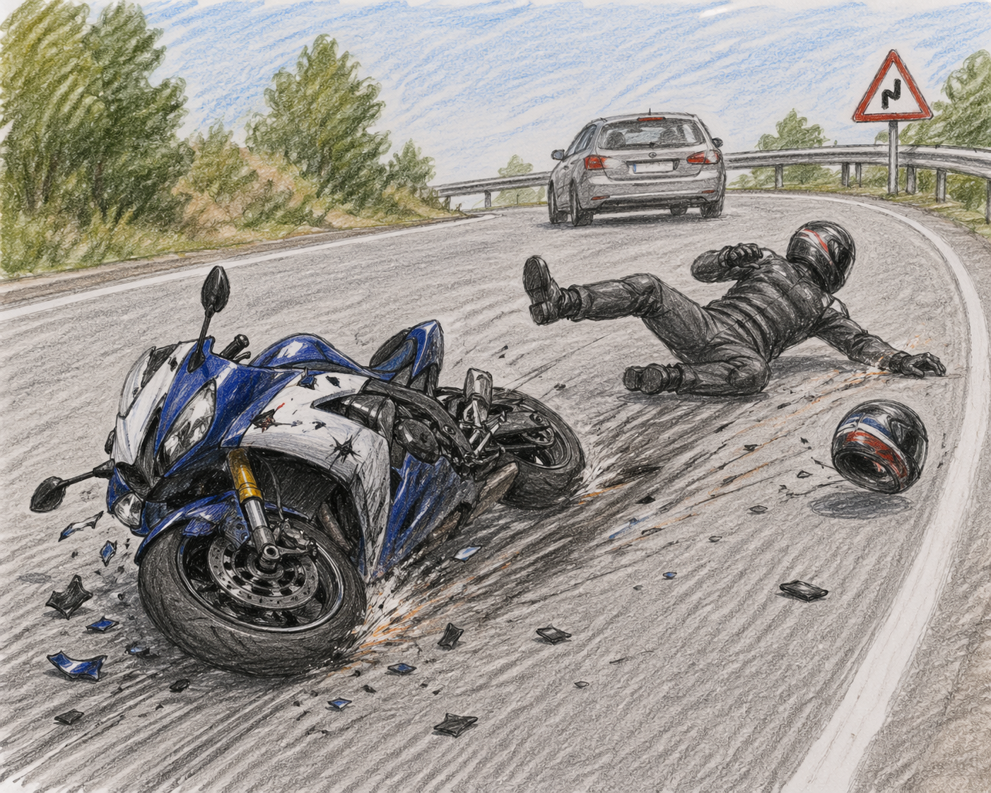 Accident de moto, accident de scooter, préjudice corporel, indemnisation, accident de la route, MCH AVOCATS, Maître Quentin MIAS, Maître Florian CINI-HARRIS